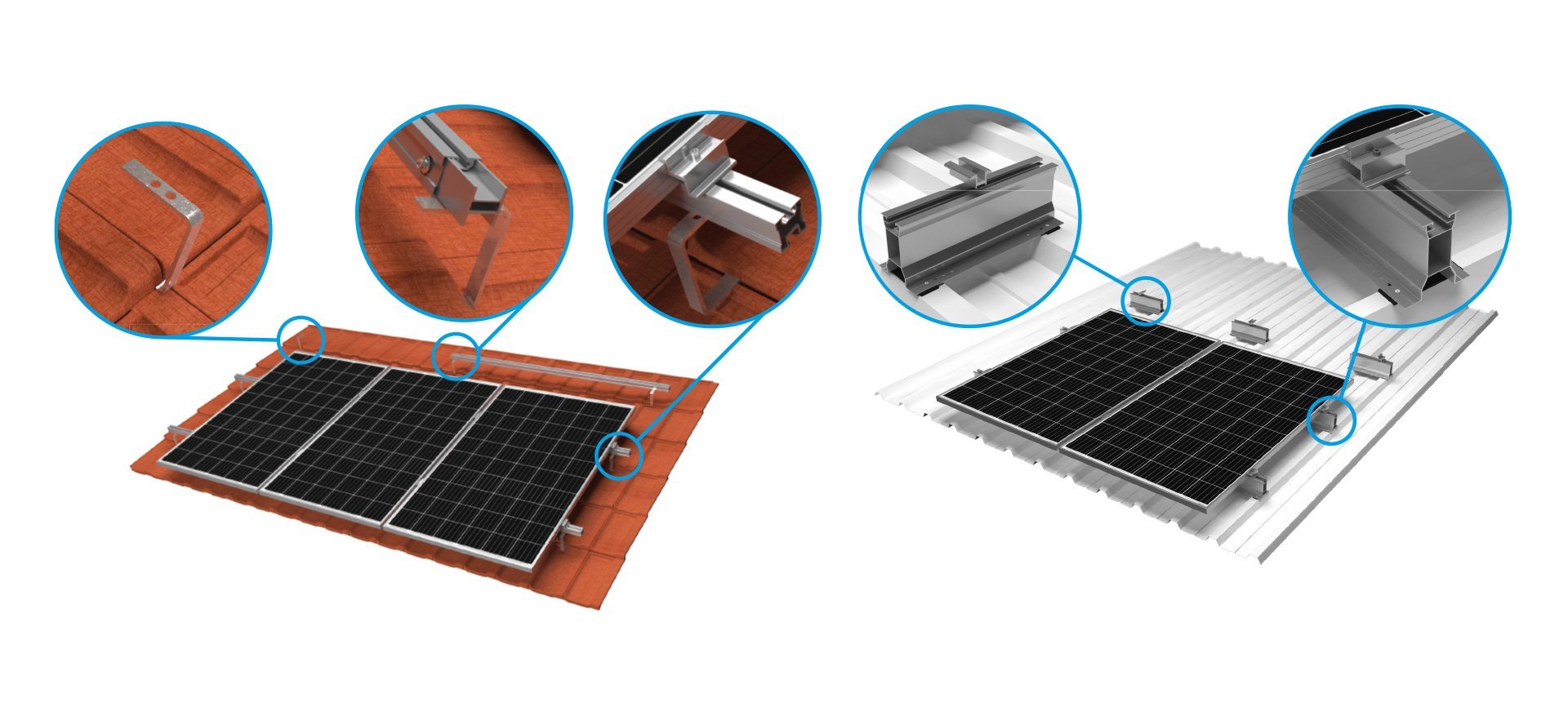 Solar Güneş Paneli Kurulum Malzemesi - Altyapı - Konstrüksiyon