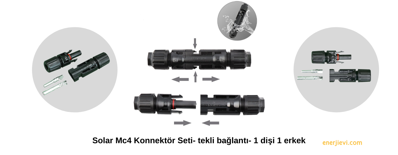 Solar Mc4 Konnektör Seti