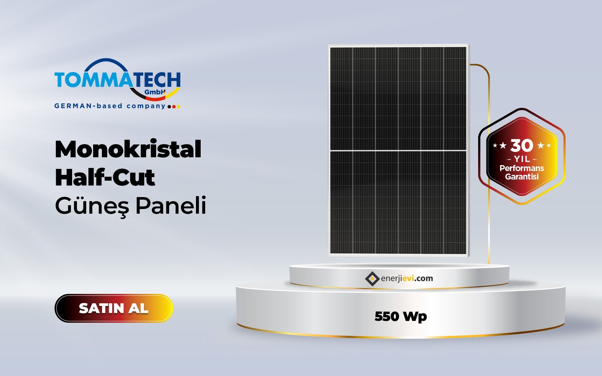 Half Cut Solar Panel - Tommatech 550 Watt 108PM Half Cut Monokristal Solar Enerji Güneş Paneli Özellikleri ve Fiyatı